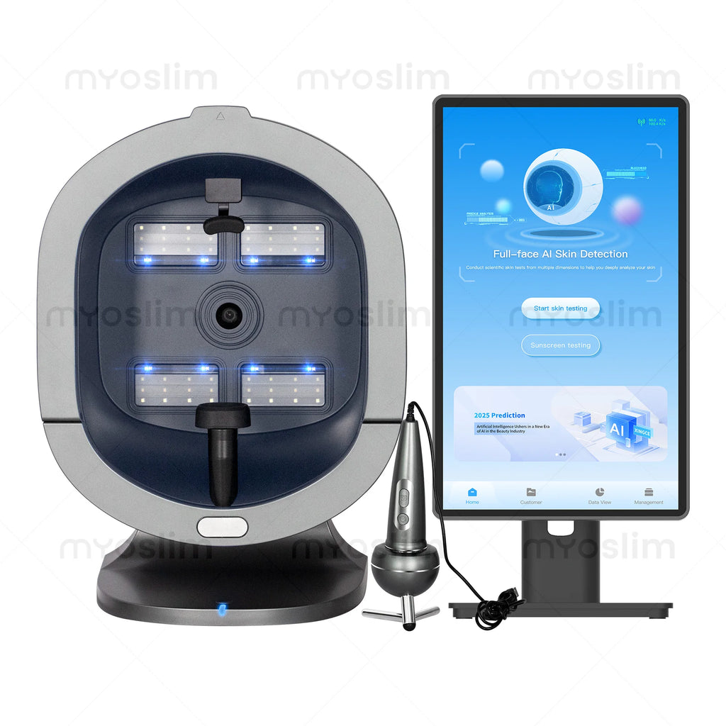 21.5" X5 Facial Analyzer, 3D AI Hair Scanner, 8 Spectrum Light – Beauty Analysis Machine for Salon Care