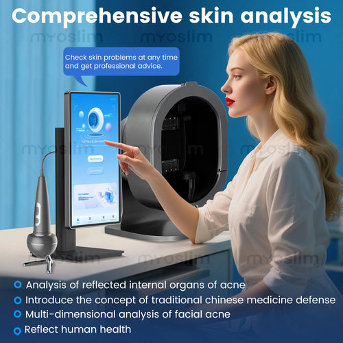 21.5" X5 Facial Analyzer, 3D AI Hair Scanner, 8 Spectrum Light – Beauty Analysis Machine for Salon Care